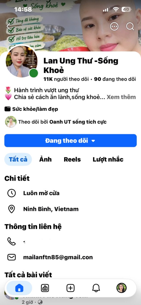 Kênh học viên Lan Ung Thư - Sống Khoẻ