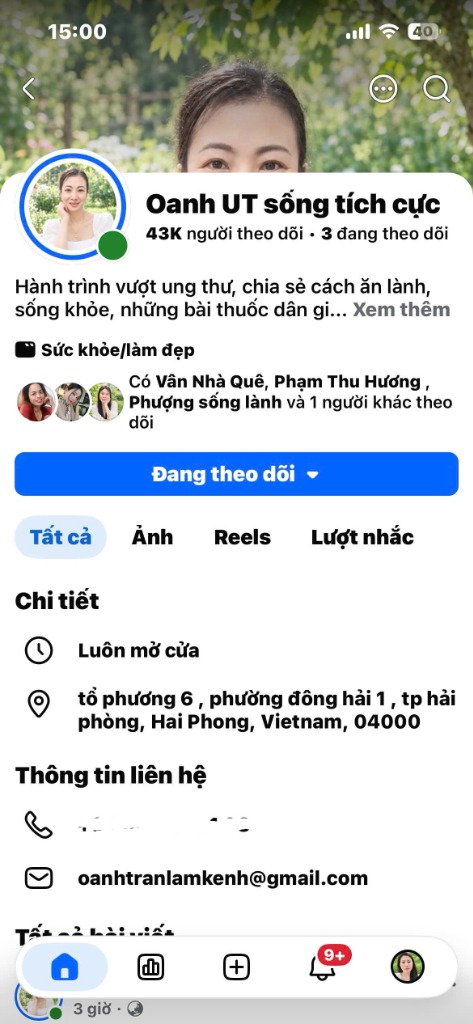Kênh học viên Oanh UT sống tích cực